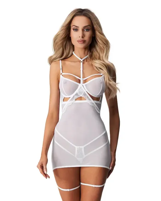 Бебі-долл Obsessive Arrowel White chemise L/XL Львів - фото 1