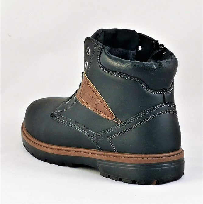 Черевики ЗИМНІ Чоловічі Чорні Кросівки з МЕХОМ на замку з блискавкою (розміри: 41,42,43, 44) — 204-2 Дніпро - фото 8