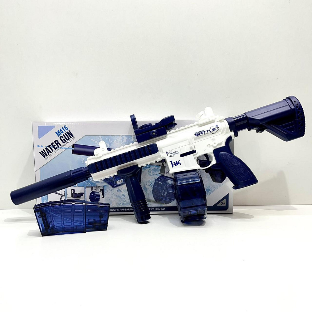 Автомат водяний на акумуляторі з прицілом та глушником Синій (CY018) Чернигов - изображение 5