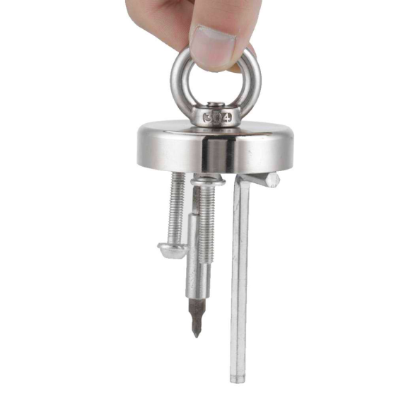 Пошуковий неодимовий магніт з кільцем 42мм,до 55кг,у корпусі SBR Київ