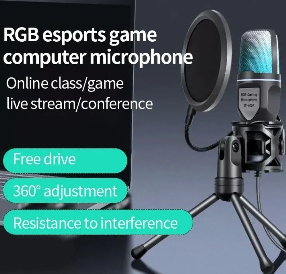 USB-мікрофон Професійний конденсаторний мікрофон для ПК Комп'ютера. Київ - фото 2