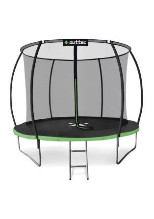 Батут Outtec Premium 10ft (312см) чорно-зелений з внутрішньою сіткою Киев