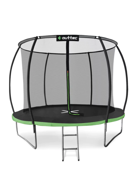 Батут Outtec Premium 10ft (312см) чорно-зелений з внутрішньою сіткою Київ - фото 1