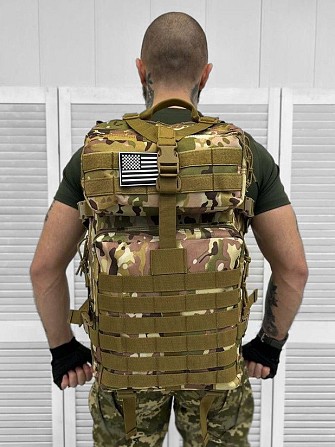 Тактический штурмовой рюкзак мультикам U.S.A 45 L Киев - изображение 13