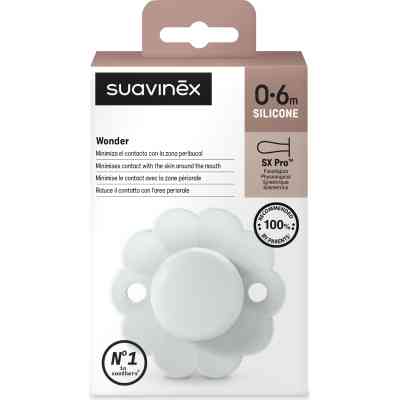 Пустышка Suavinex Wonder физиологическая, 0-6 мес. светло-голубой (308375) Винница