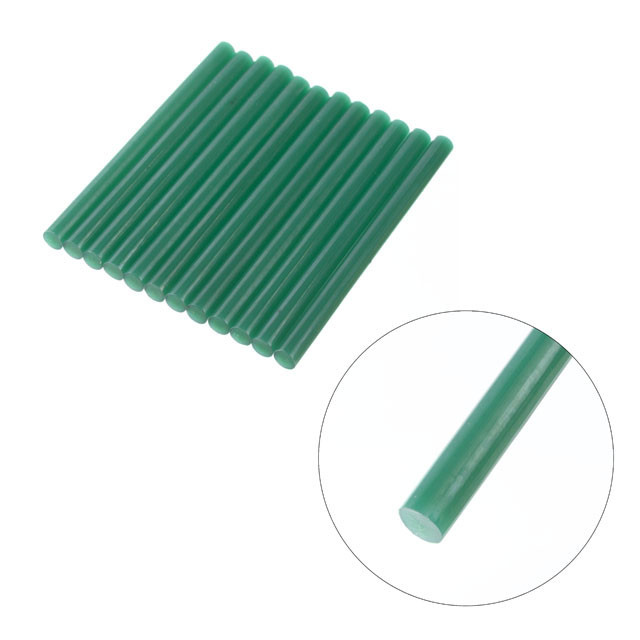 Комплект клейових стрижнів зелених, 7,4×100 мм, 12 шт. INTERTOOL RT-1058 Київ - фото 3