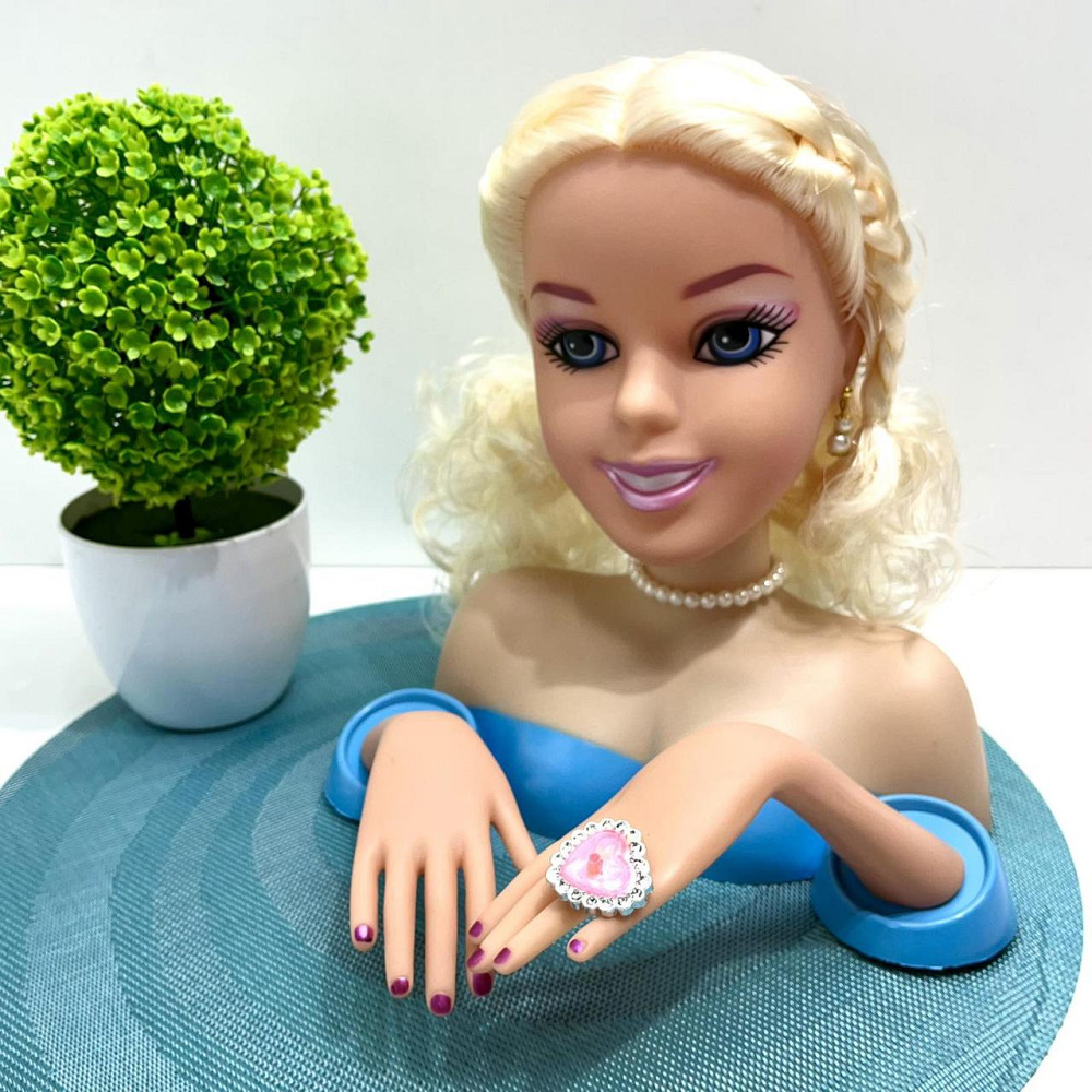 Лялька-манекен Голова для зачісок манікюру з аксесуарами (3397) Чернігів - фото 6