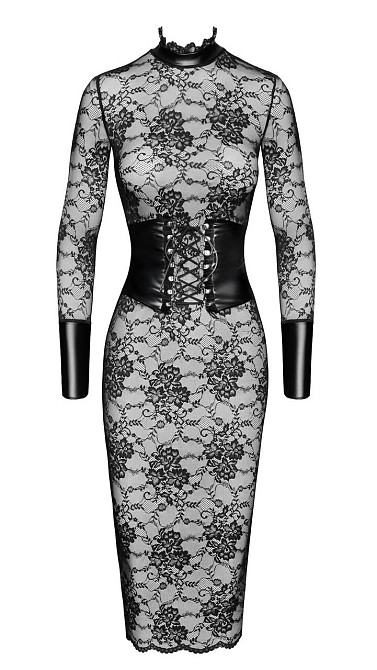 Платье Noir Handmade F375 Noirelle Lace Corset Midi dress XL Sex Aura Киев - изображение 7