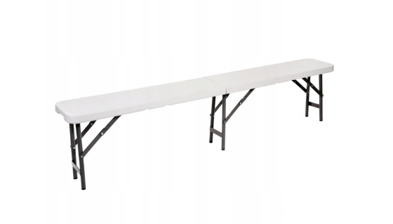 Скамья, лавка раскладная садовая туристическая 180см Польша (белая) Киев