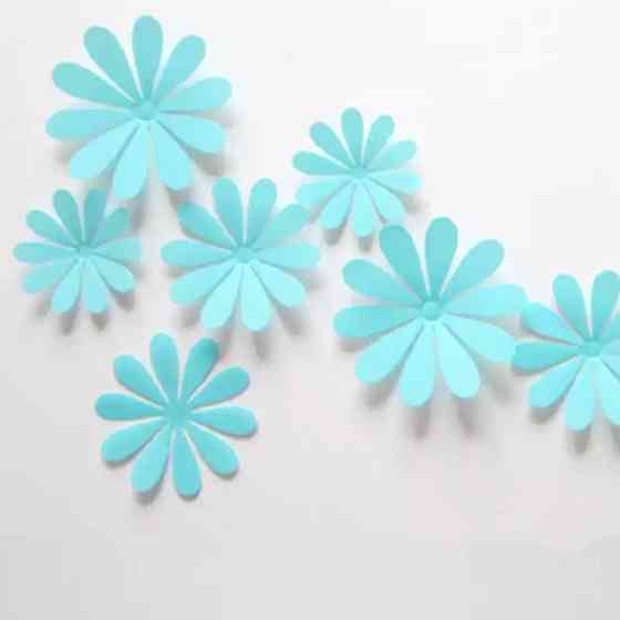 Бірюзові квіточки на меблі, стіну - 12шт. Київ