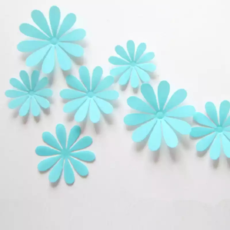 Бірюзові квіточки на меблі, стіну - 12шт. Київ - фото 1