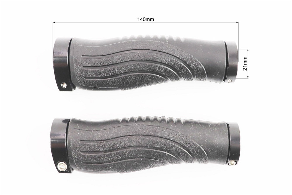 Ручки керма 140мм з затискачем Lock-On з двох сторін, ергономічні, чорні TPR-081 Киев - изображение 3