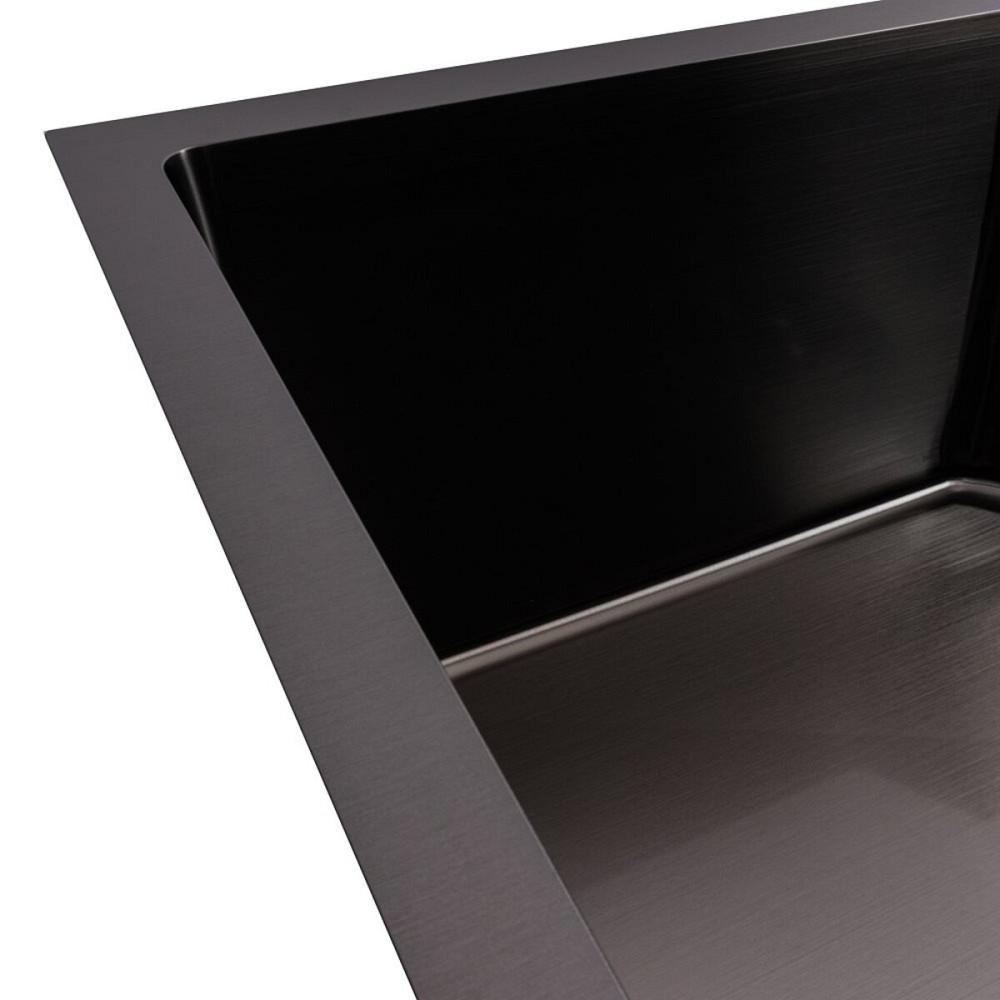 VALESO Кухонна мийка VALESO Handmade 65х43 PVD (3,0/0,8) чорна Київ - фото 4