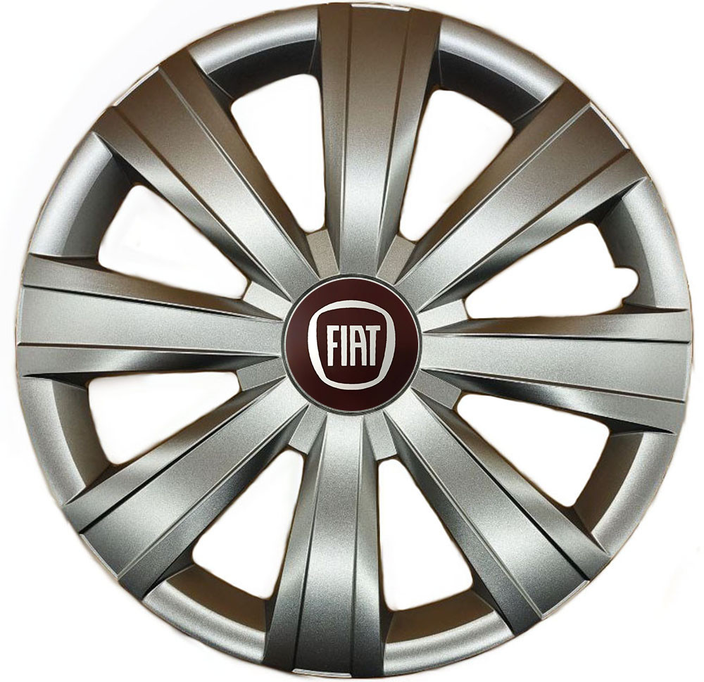 Автомобильные модельные колпаки R15 Fiat 328 4шт, SJS, серебряные Киев - изображение 1