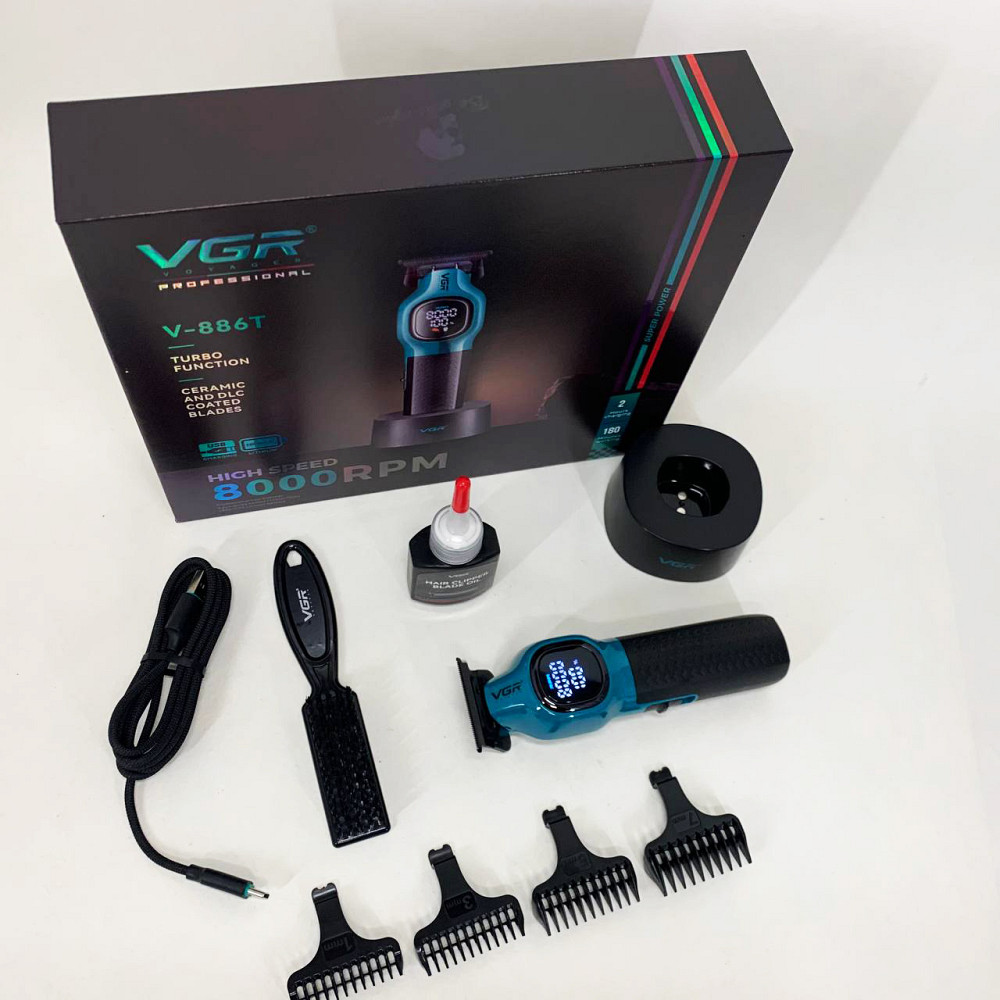 Акумуляторна універсальна машинка для стрижки, Стильна машинка для стрижки Електромашинка волосся JO-79 Івано-Франківськ - фото 4