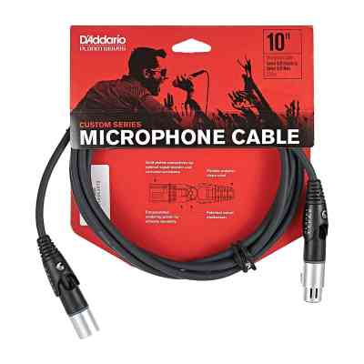 Микрофонный кабель D'Addario Custom Series Swivel Microphone Cable 3m (PW-MS-10) Винница