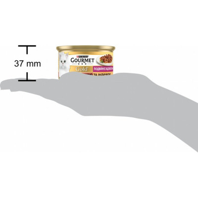 Влажный корм для кошек Purina Gourmet Gold. Двойное удовольствие с уткой и индейкой 85г (7613031381050) Винница - изображение 4