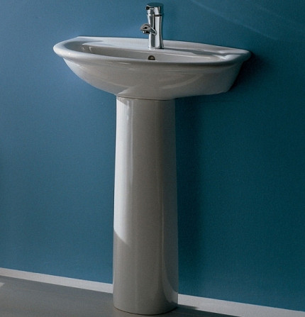 Раковина и ножка RAK Ceramics Karla 60.5x83.5x48.5см (RAK0011) Белый Винница - изображение 3