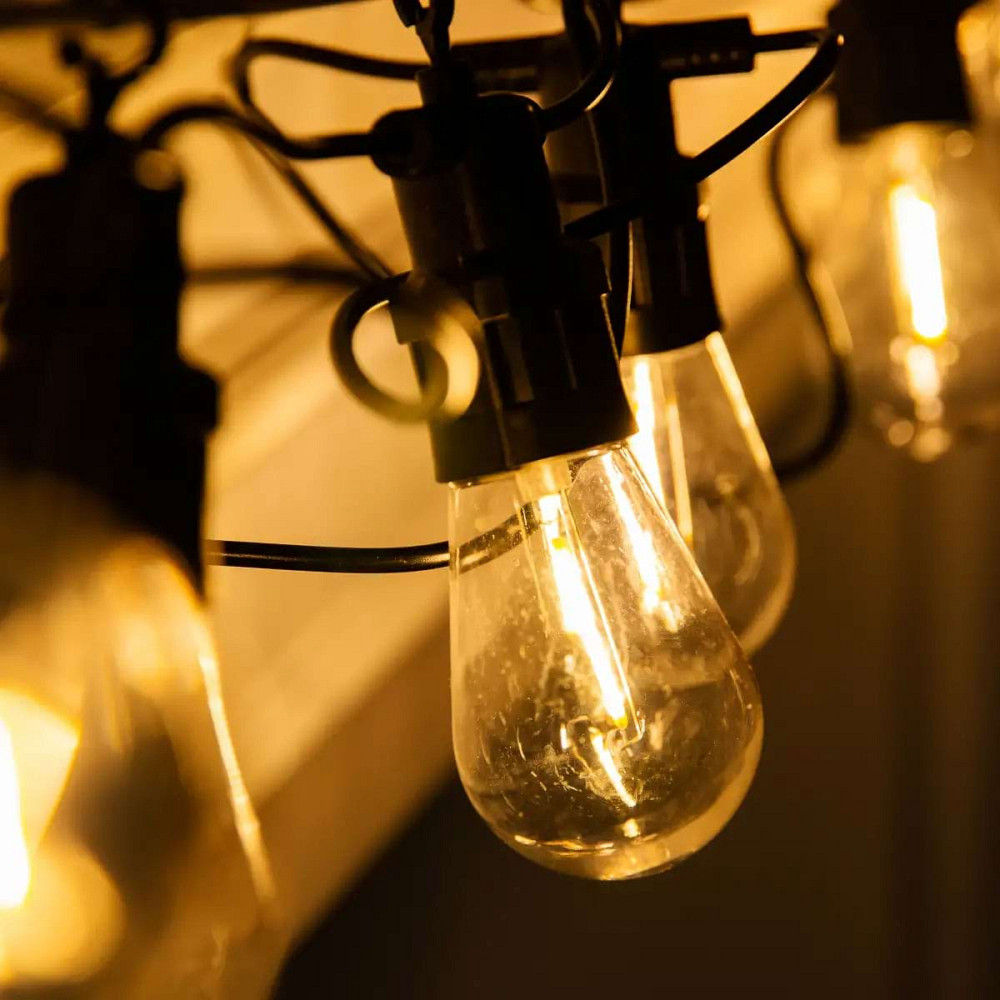 Garlando Гірлянда вулична у стилі ретро світлодіодна жовта S14 на 10 LED ламп завдовжки 5 метрі Коломия - фото 10