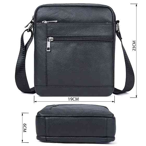 Сумка чоловіча флотар Vintage 14720 Чорна Київ