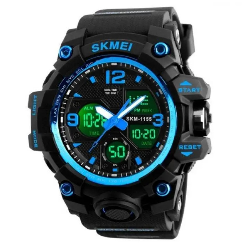 Мужские наручные часы Skmei Hamlet 1155 Синий Киев - изображение 2