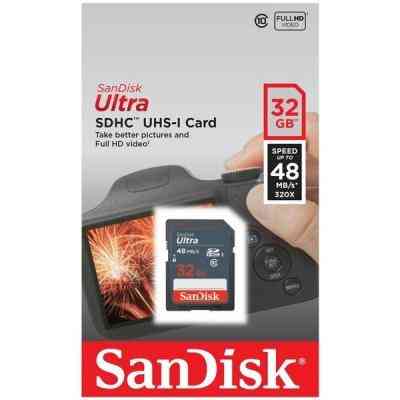 Карта памяти SanDisk 32GB SDHC class 10 UHS-I Ultra Lite (SDSDUNR-032G-GN3IN) Винница