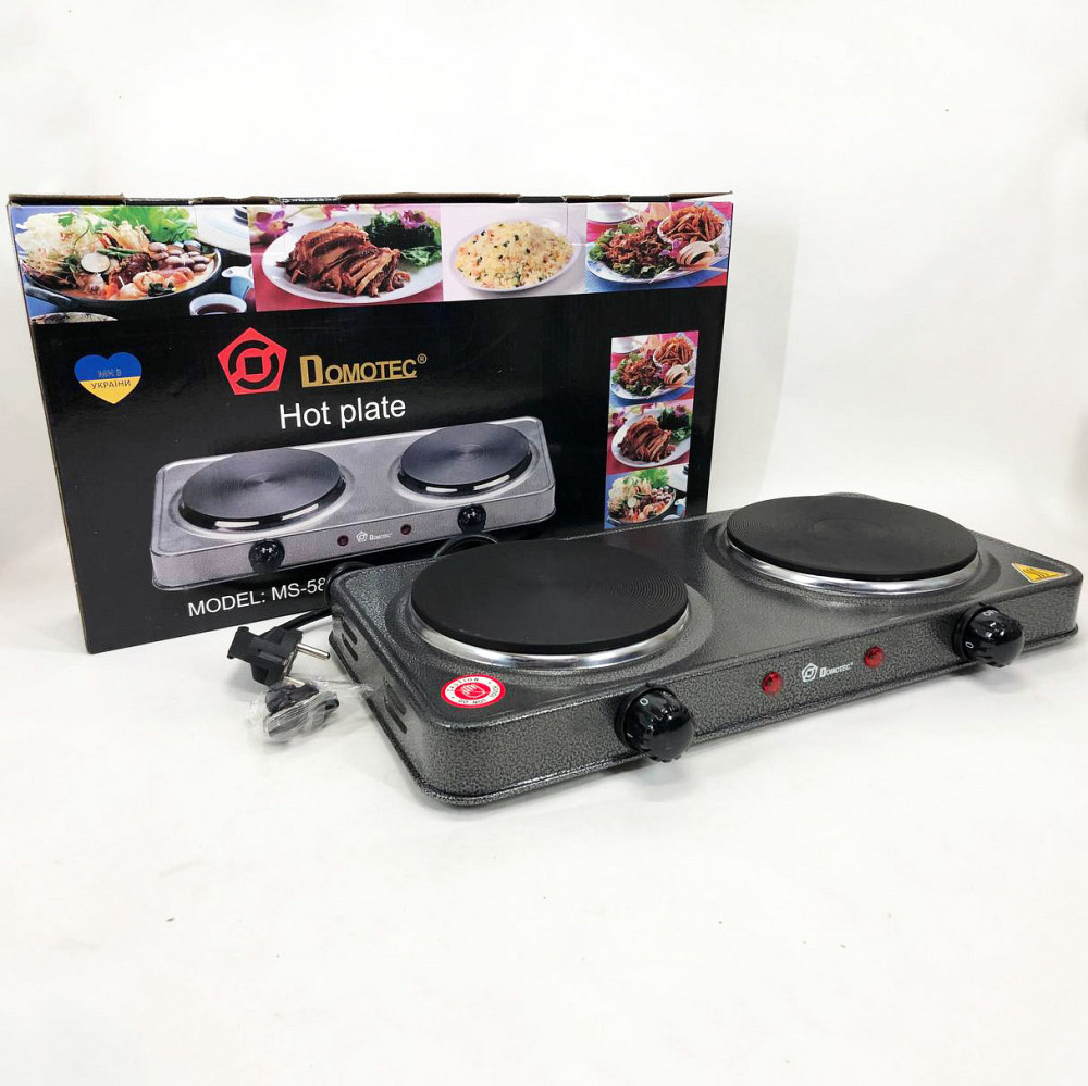 Електро електроплити, Електроплита 2 конфорки, Компактна побутова електроплита, Плити для приготування GA-15 Львів - фото 8