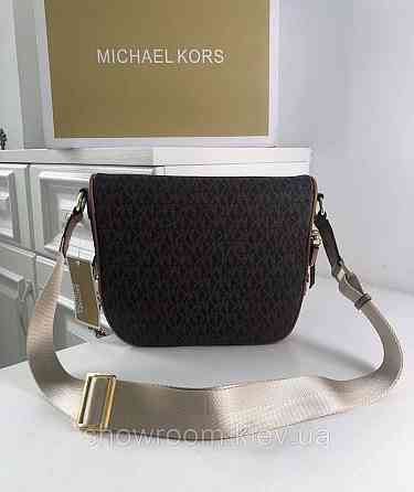 Жіноча сумка "бананка" на груди і на пояс MK Slater коричнева Київ