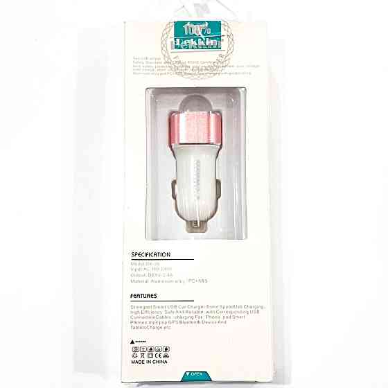 Автомобильное зарядное устройство USB x 2 Dekkin DK-38 Днепр