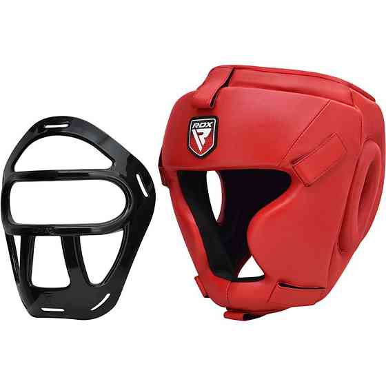 Боксерський шолом тренувальний RDX Guard Red L Каменское