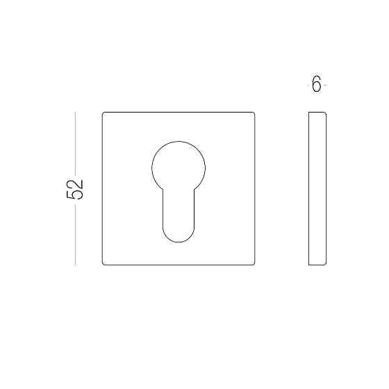 НАКЛАДКА ПІД ЦИЛІНДР E20 SC САТИН ХРОМ Київ