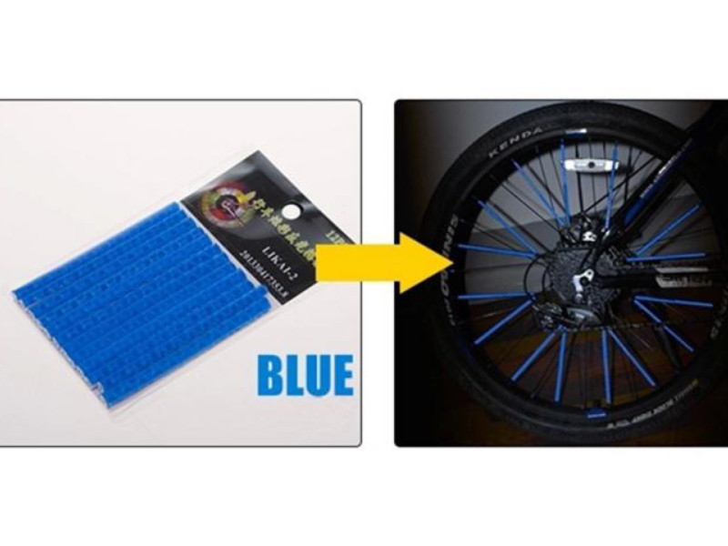 Світловідбивні накладки на спиці Feel Fit сині Бровари - фото 3