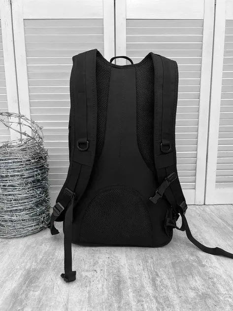 Штурмовий армійський військовий рюкзак мультикам на 36 літрів, тактичний надійний рюкзак 36 літрів Чорний Одеса - фото 5