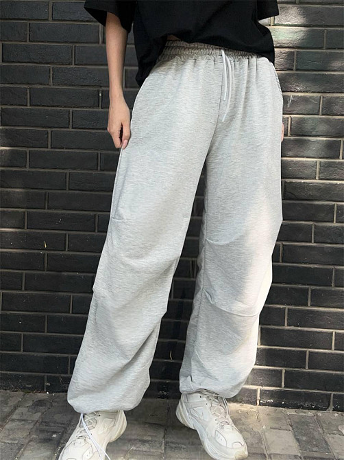 Жіночі стильні оверсайз штани двонитка Одеса - фото 4