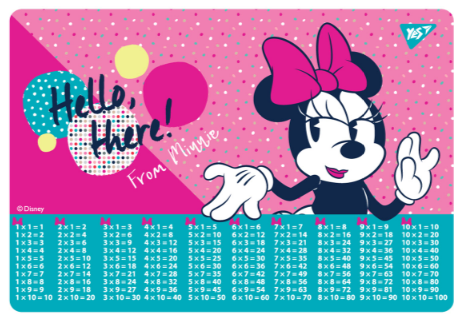 Підкладка настільна "Yes" 492045 табл.множ. Minnie Mouse, шт Київ