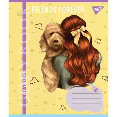 Тетрадь Yes Friends forever 36 листов клетка (767063) Винница