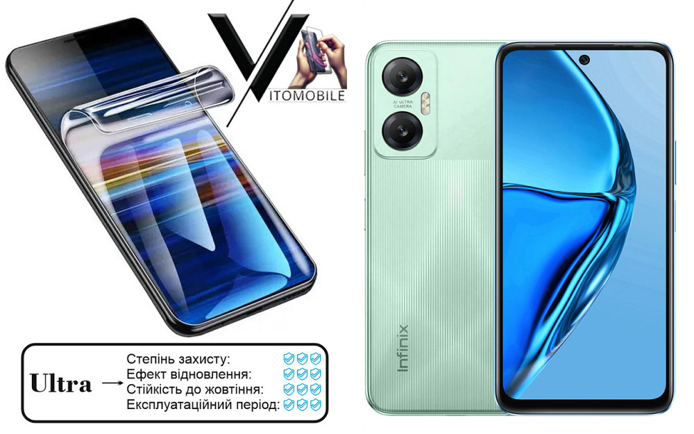 Поліуретанова плівка Ultra для Infinix Hot 20 – мінімальна товщина, максимальний захист! Київ - фото 1