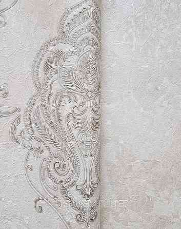 Шпалери вініл на флізеліні гарячого тиснення DU&KA King1.06х10 під штукатурку глянсові текстурні світло-беж Київ