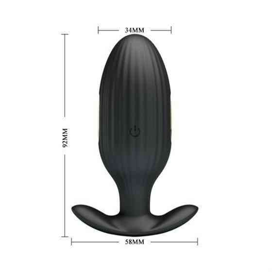 Анальна пробка - Pretty Love Jefferson Anal Plug Black (App) Sex Aura Київ