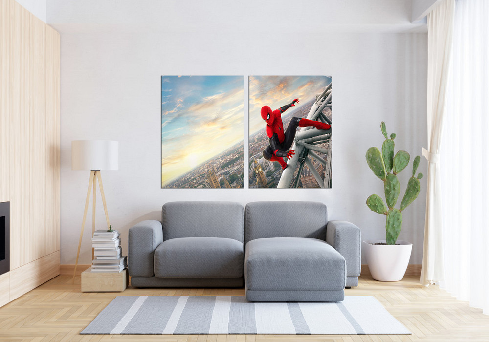 Модульна картина у вітальню/ спальню  Людина Павук       TLV-2_106 90x132 см Київ - фото 3