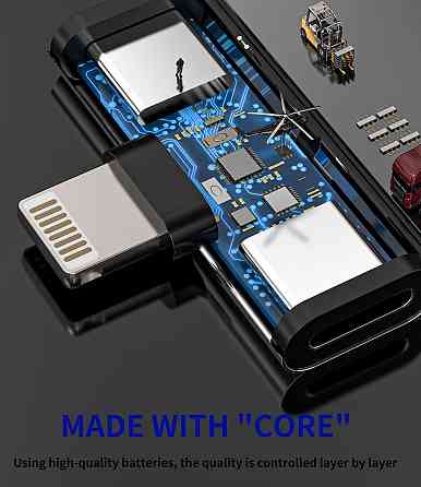 Перехідник розгалужувач для iPhone Lightning 2‑в‑1 Луцьк