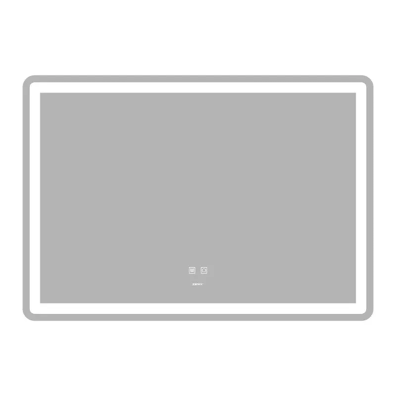 Зеркало Zerix Mirra MR05-100x70 с LED Touch, Anti-fog, диммером, регулятором яркости (ZX6060) Киев