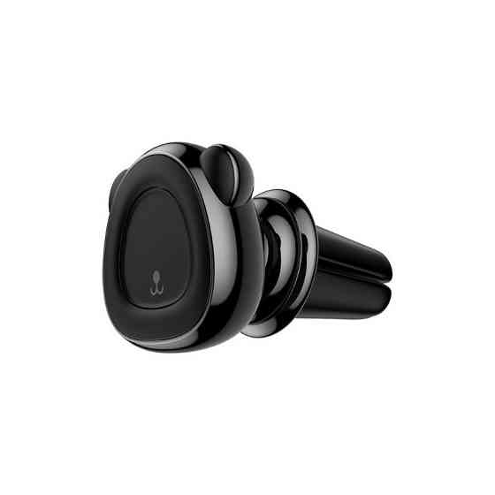 Держатель для телефона магнитный Baseus SUBR-A01 Bear Magnetic Car Bracket Black Киев