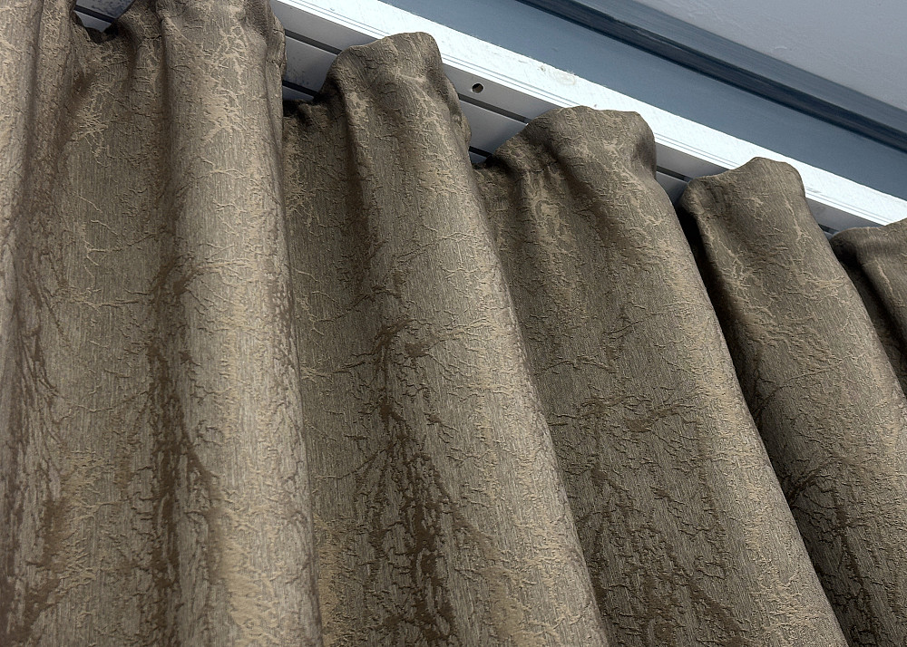 Комплект коротких штор VR-Textil Жакард Viva Marmo № 1786ш Какао 130х170 см 2 шт (35-0373) Київ - фото 8