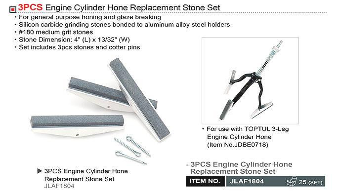 Комплект камней к хону TOPTUL L= 100 мм (3 ед.) JLAF1804 Чернигов - изображение 3