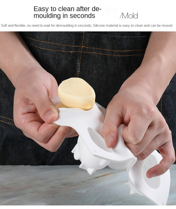 Молд силиконовый Кролики 285 мм на 170 мм белый Киев - изображение 7