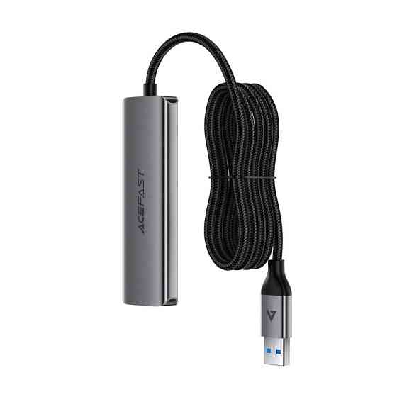 USB-хаб ACEFAST J17 USB-A  4-in-1 HUB Metal Gray Одеса