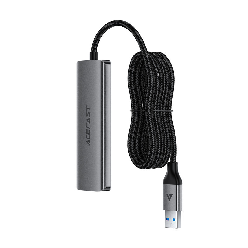 USB-хаб ACEFAST J17 USB-A  4-in-1 HUB Metal Gray Одесса - изображение 4