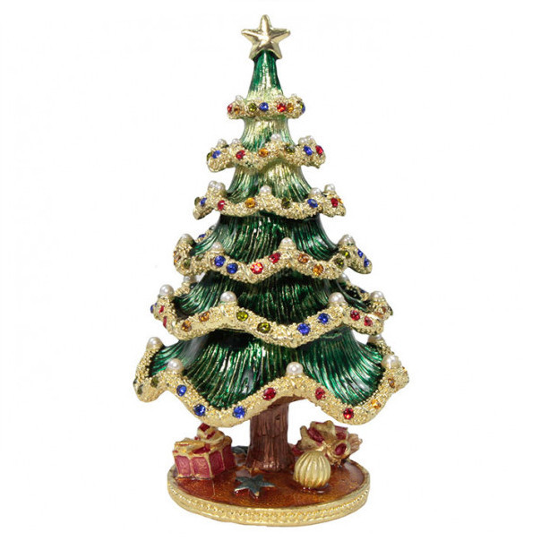 Скринька з металу зі стразами Ялинка Київ - фото 1