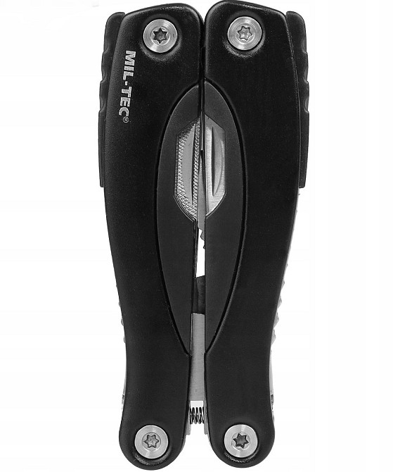 Багатофункціональний Складаний Ніж - Мультитул 9в1 з чохлом Mil-Tec від Sturm "Kombi Tool" (15402002) Black Нововолинськ - фото 6